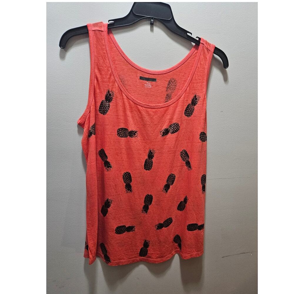 Lane Bryant Plus Glitter Pineapple Tank Top Women's 14/16